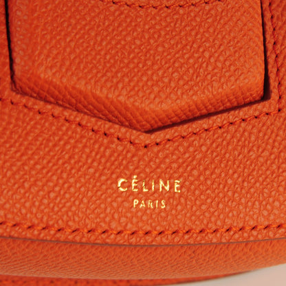 Celine Grained Calfskin Small Trotteur Carnelian 5 of 7
