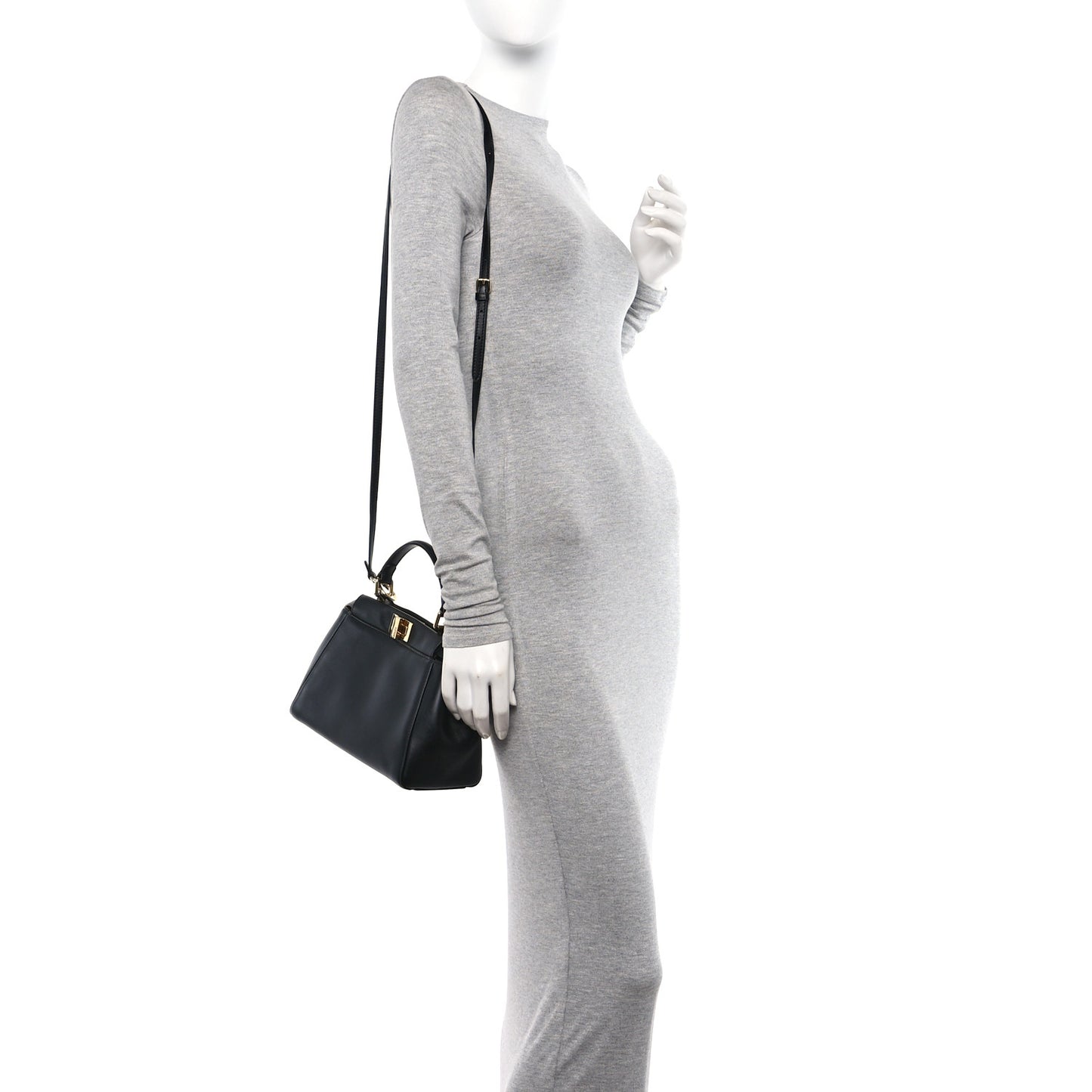 Nappa Mini Peekaboo Iconic Satchel Black