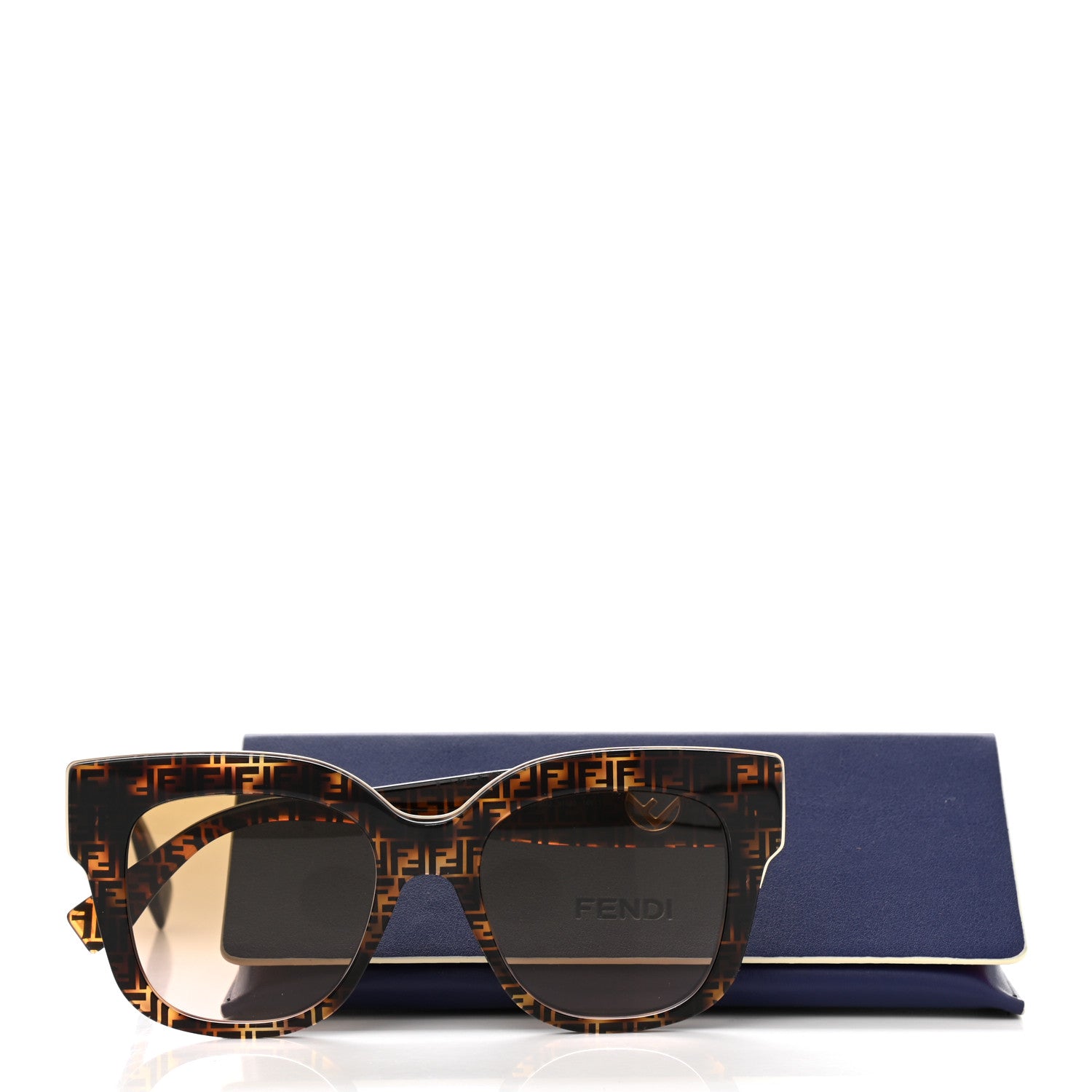 Fendi Acetate F is Fendi FF Sunglasses 0359/S Tortoise Camouflage 8 of 8