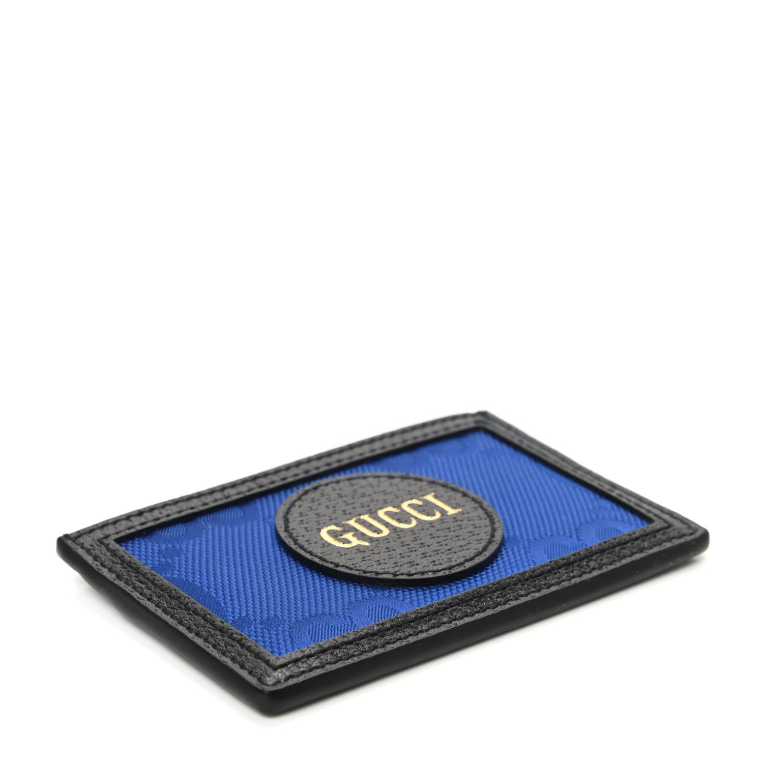 Gucci Econyl Nylon Monogram Off The Grid Card Case Guilted Blue Black 4 of 7