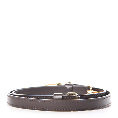 Louis Vuitton Calfskin 16mm Adjustable Shoulder Strap Brown 2 of 3