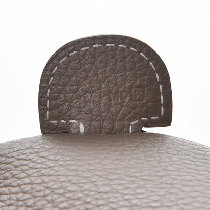 Hermes Taurillon Clemence Evelyne III GM Etoupe 7 of 8