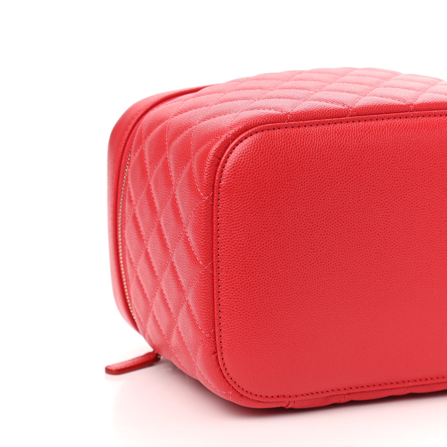 Chanel Caviar Quilted Large Vanity Pouch Red 8 of 9