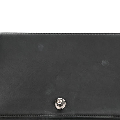 Chanel Shearling Iridescent Calfskin Medium Boy Flap Black Grey 12 of 13