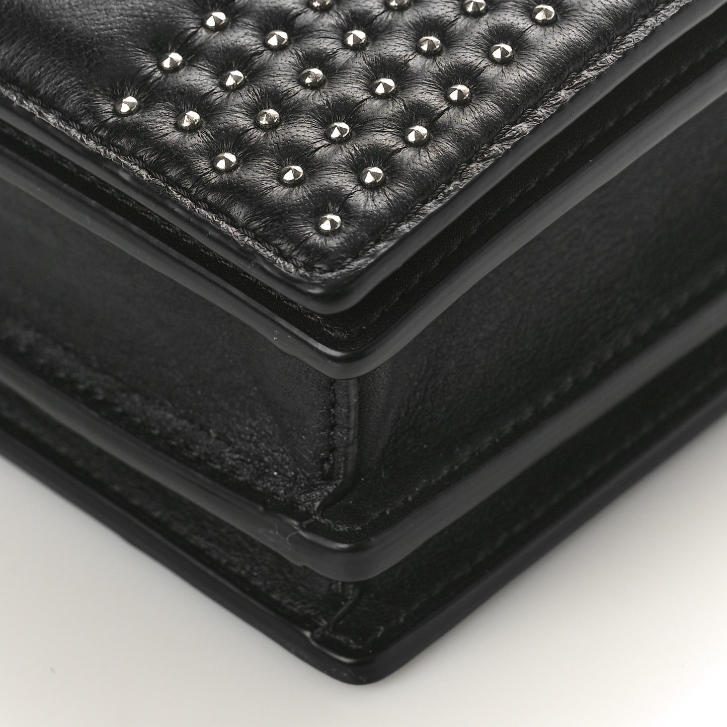 Lambskin Diamond Disco Mini Flap Crossbody Bag Black