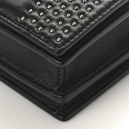 MCM Lambskin Diamond Disco Mini Flap Crossbody Bag Black 8 of 8