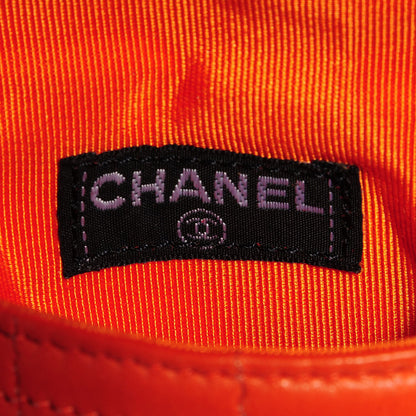Chanel Lambskin Square Stitched Micro Flap Orange 6 of 10