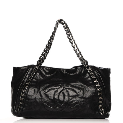Chanel Glazed Caviar East West Modern Chain Tote Black 1 of 7
