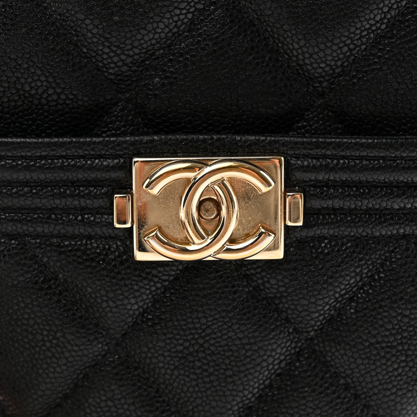 Caviar Quilted Boy iPhone Pouch Black