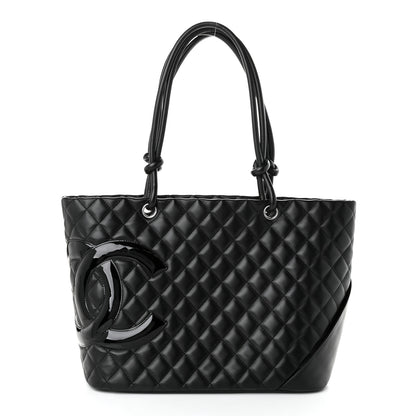 Chanel Calfskin Quilted Large Cambon Tote Black 1 of 11