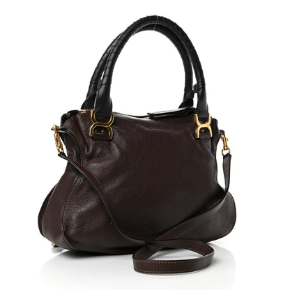 Chloe Calfskin Medium Marcie Satchel Truffle 2 of 4