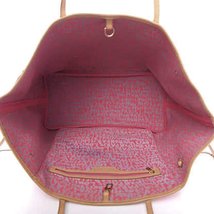 Louis Vuitton Monogram Graffiti Neverfull GM Fuchsia 5 of 13