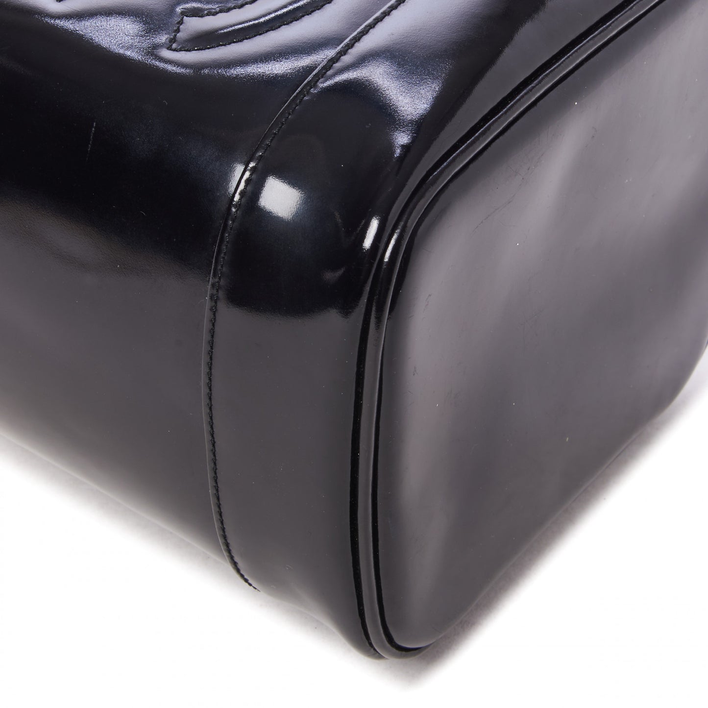 Patent Vanity Cosmetic Case Black