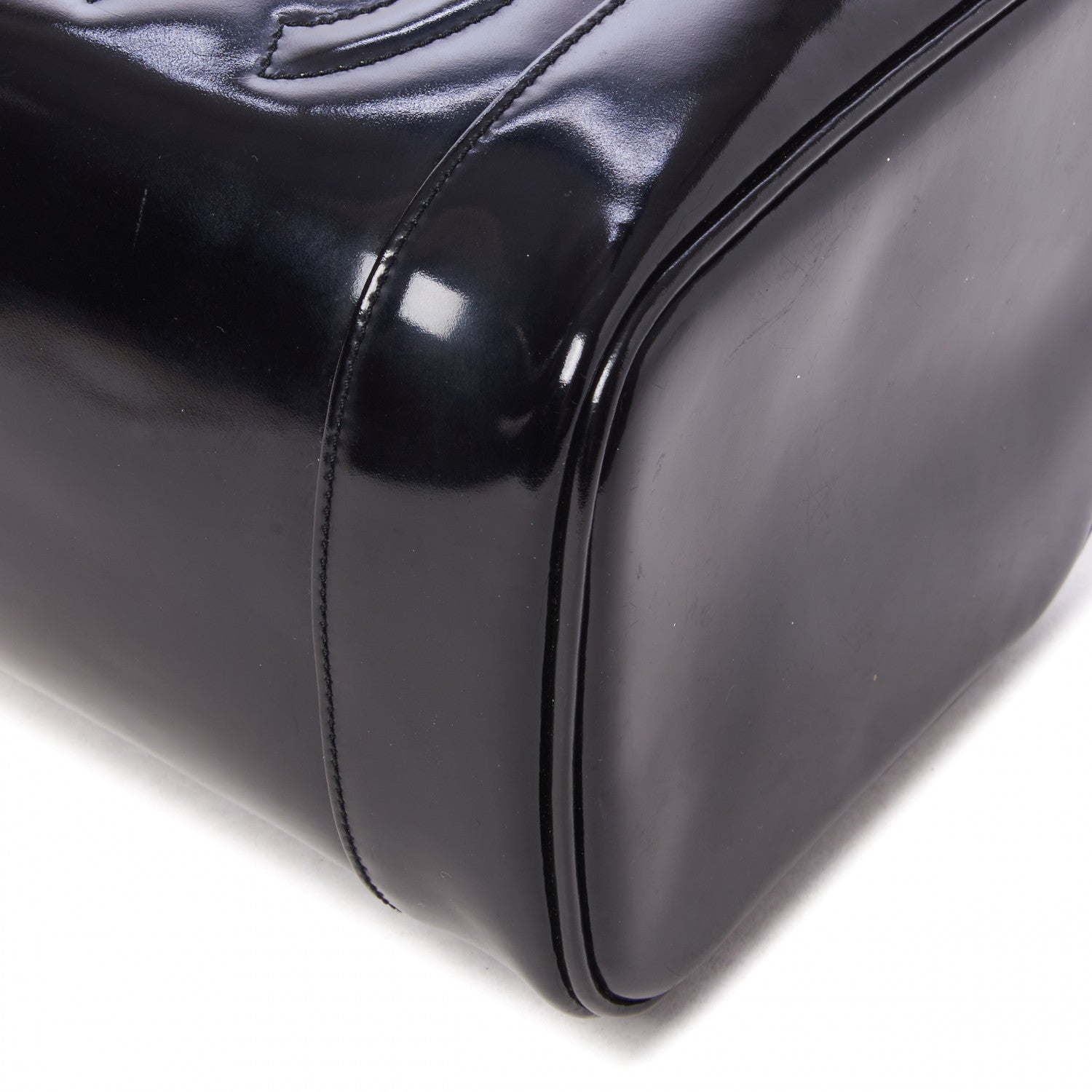 Chanel Patent Vanity Cosmetic Case Black 5 of 9