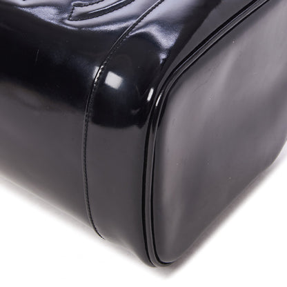 Chanel Patent Vanity Cosmetic Case Black 5 of 9