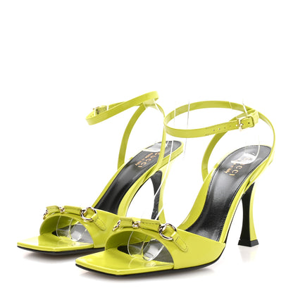 Gucci Regent Calfskin Horsebit Selene 85mm Slingback Sandals 39 Firefly 4 of 8