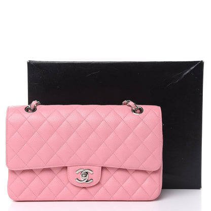Chanel Caviar Quilted Medium Double Flap Pink 14 of 14