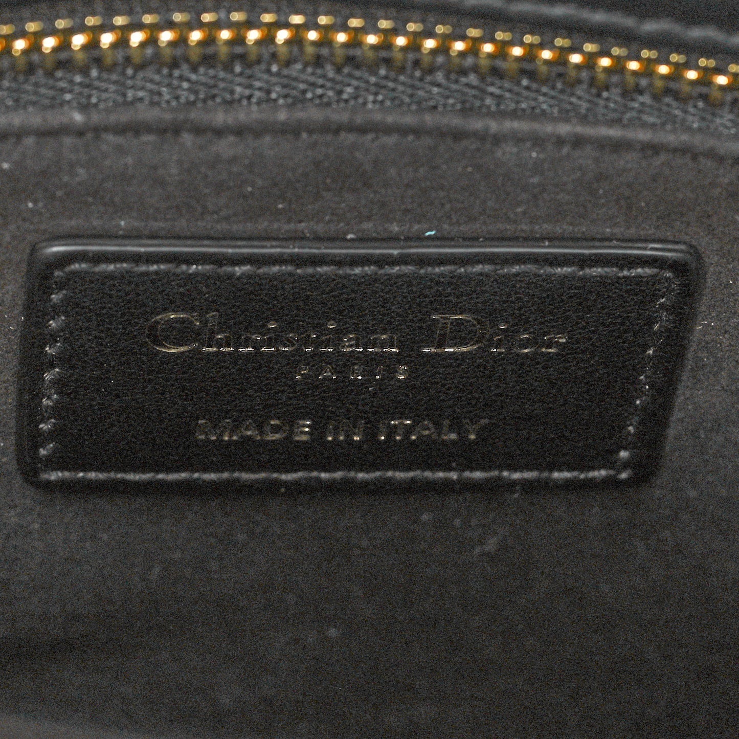 Sequin Calfskin Mini Lady Dior Black Multicolor