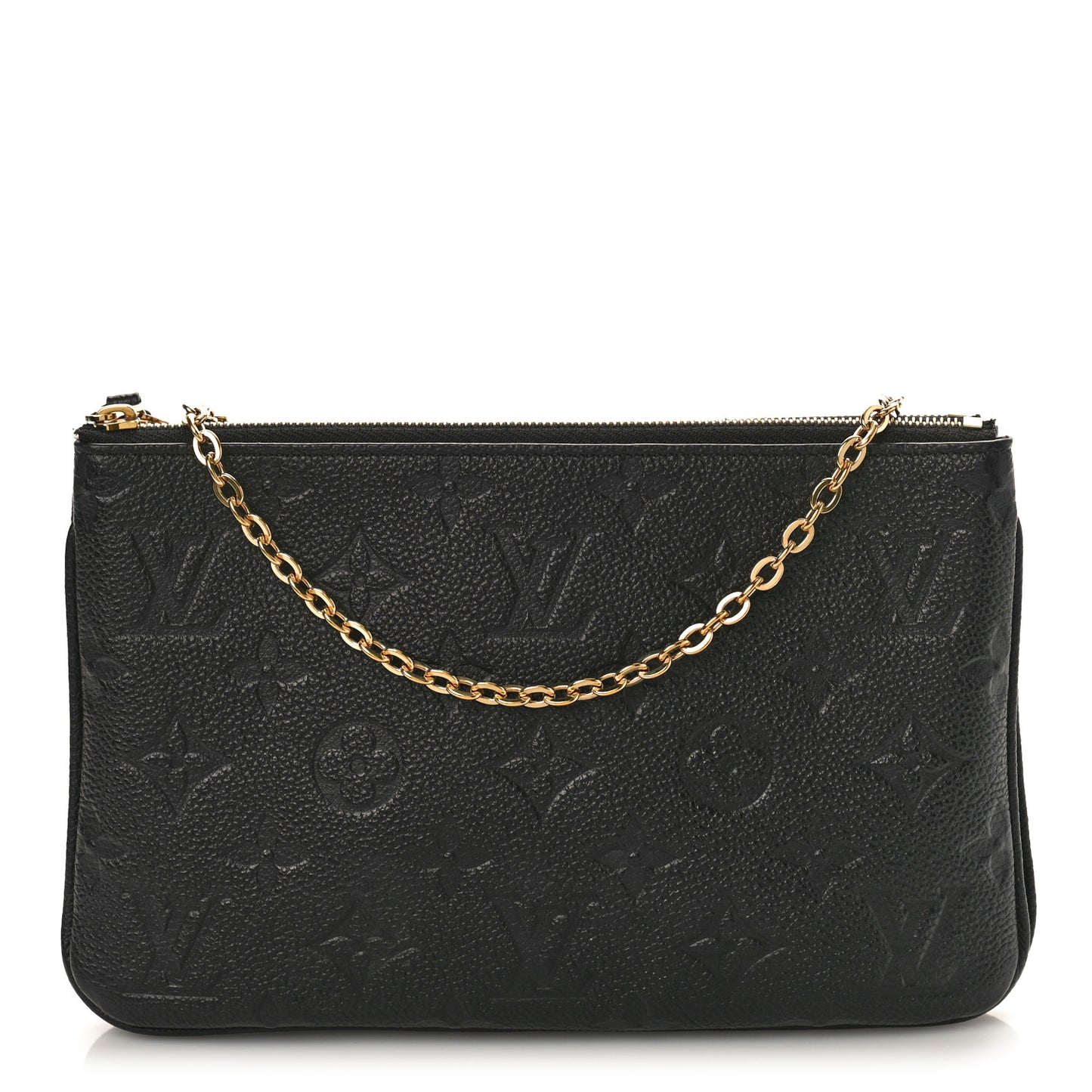 Empreinte Double Zip Pochette Black