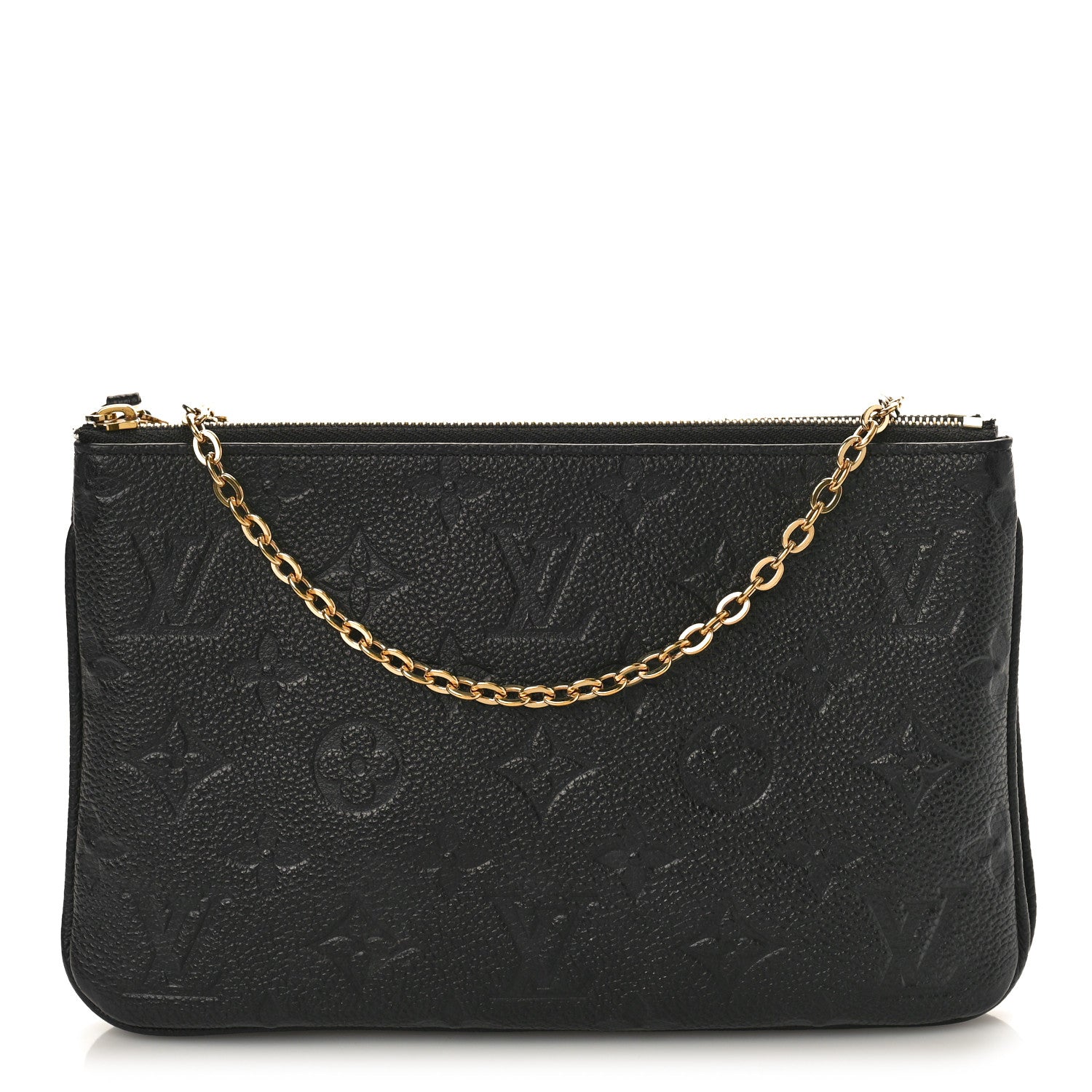 Louis Vuitton Empreinte Double Zip Pochette Black 1 of 10