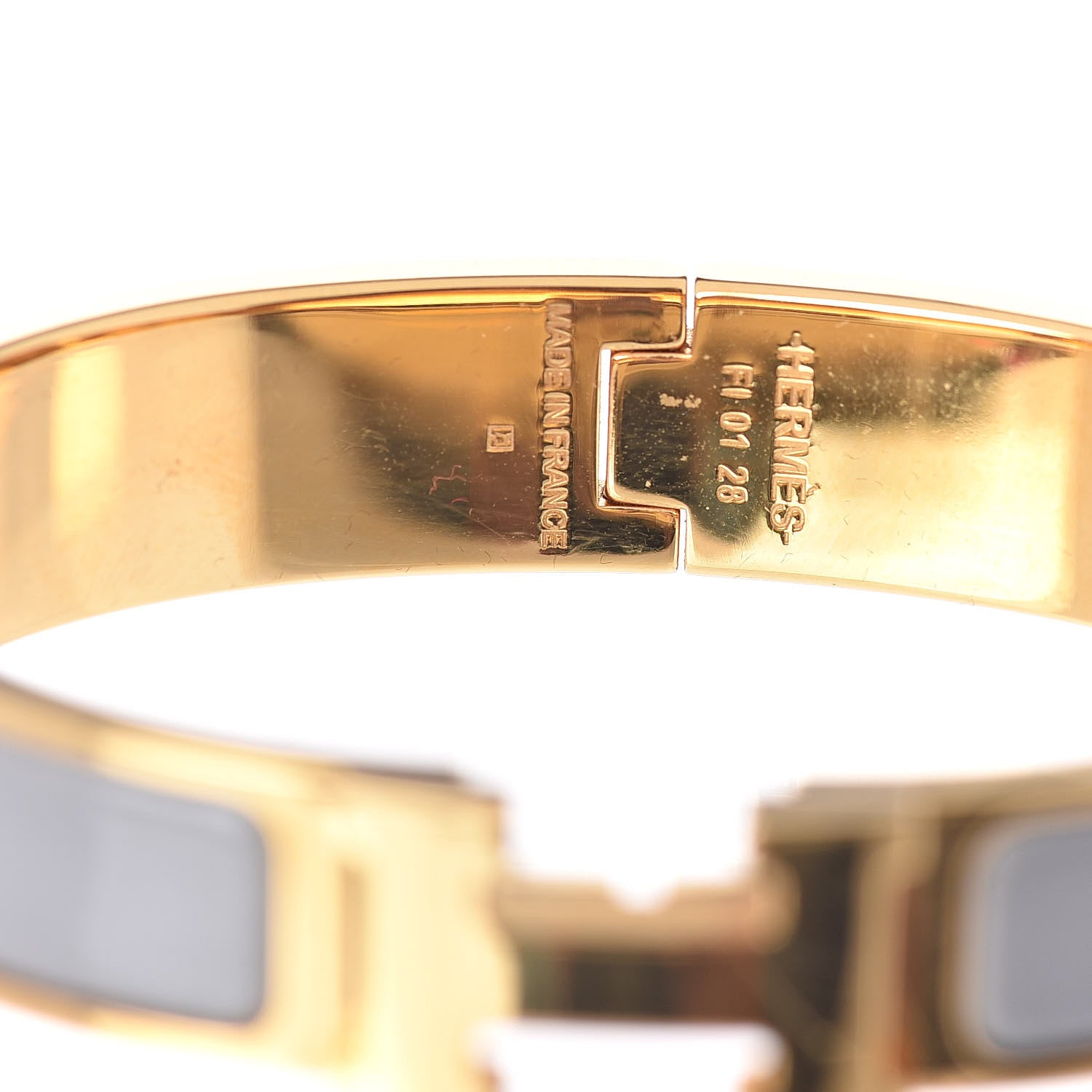 Hermes Enamel Narrow Clic Clac H Bracelet PM Marron Glace 4 of 4