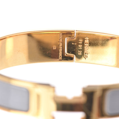 Hermes Enamel Narrow Clic Clac H Bracelet PM Marron Glace 4 of 4