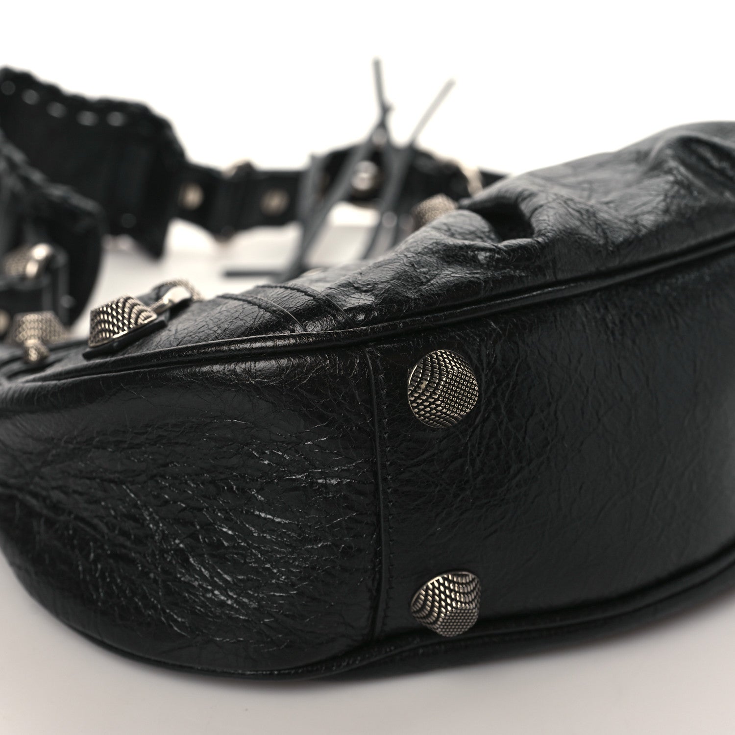 Balenciaga Agneau Arena Small Le Cagole Shoulder Bag Black 7 of 8