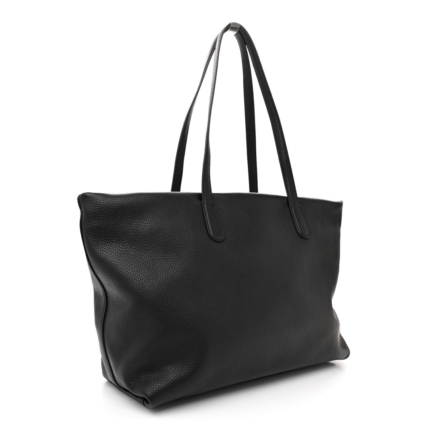 Mansur Gavriel Pebbled Calfskin Everyday Zip Tote Black 3 of 10