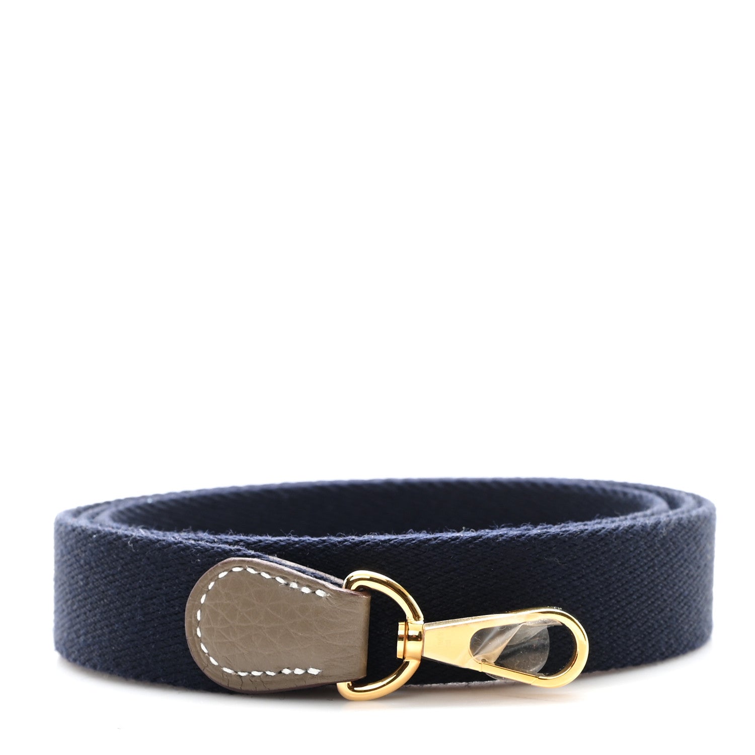 Hermes Toile Taurillon Clemence Evelyne TPM Shoulder Strap Etoupe Bleu Indigo 1 of 3