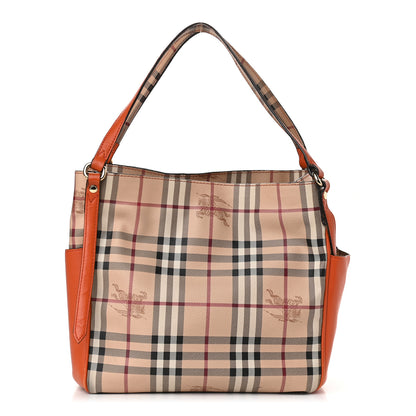 Burberry Haymarket Check Small Canterbury Tote Burnt Amber 1 of 13