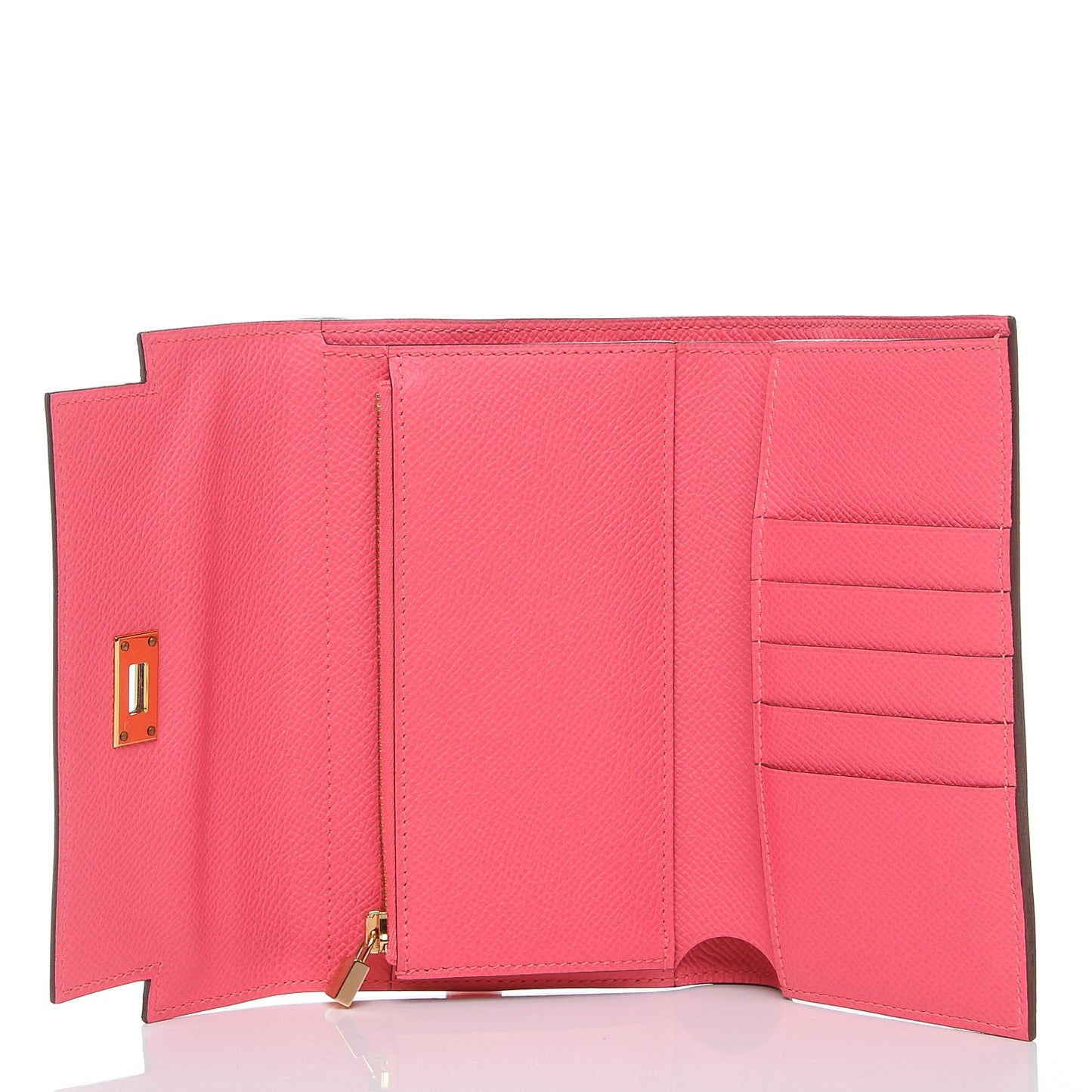 Epsom Kelly Medium Wallet Rose Azalee