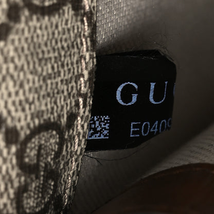 Gucci GG Supreme Monogram Azalea Calfskin Mini Retro Interlocking G Flap Shoulder Bag Beige Ebony Brown Sugar 6 of 11