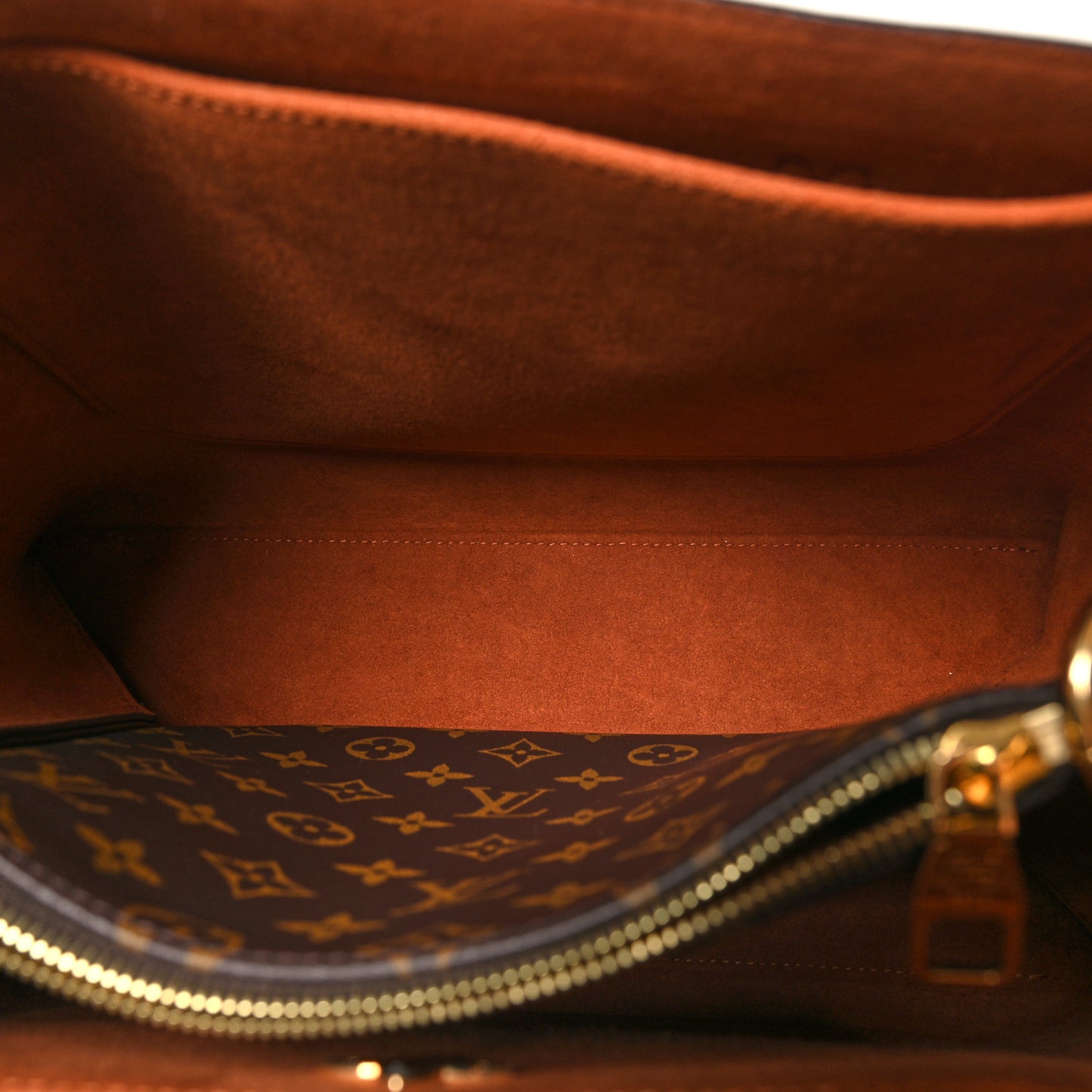 Monogram Flower Tote Caramel
