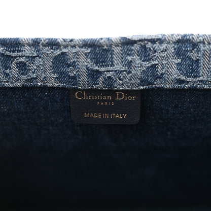 Christian Dior Oblique Denim Medium Book Tote Blue 6 of 11