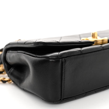 Chanel Shiny Lambskin Chain Is More Flap Black 9 of 11