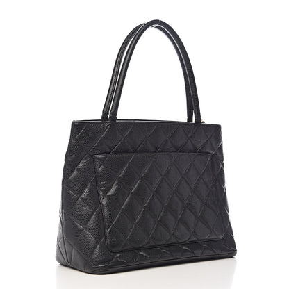Chanel Caviar Quilted Medallion Tote Black 3 of 15