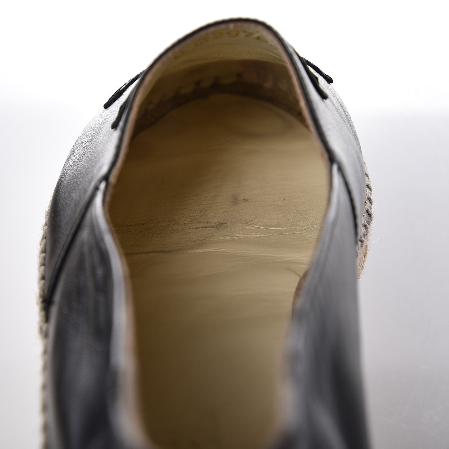 Lambskin CC Espadrilles 39 Black