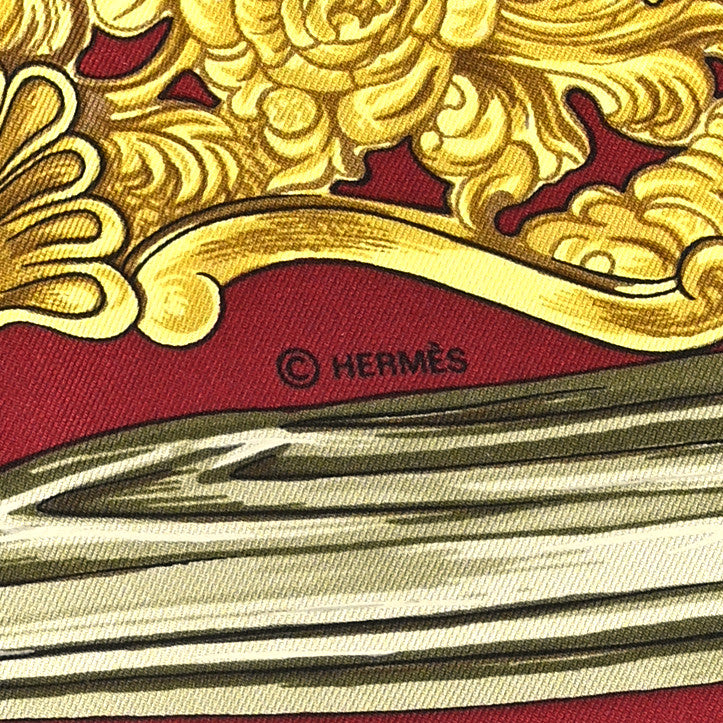 Hermes Silk Concours D Etriers Scarf 90 4 of 4