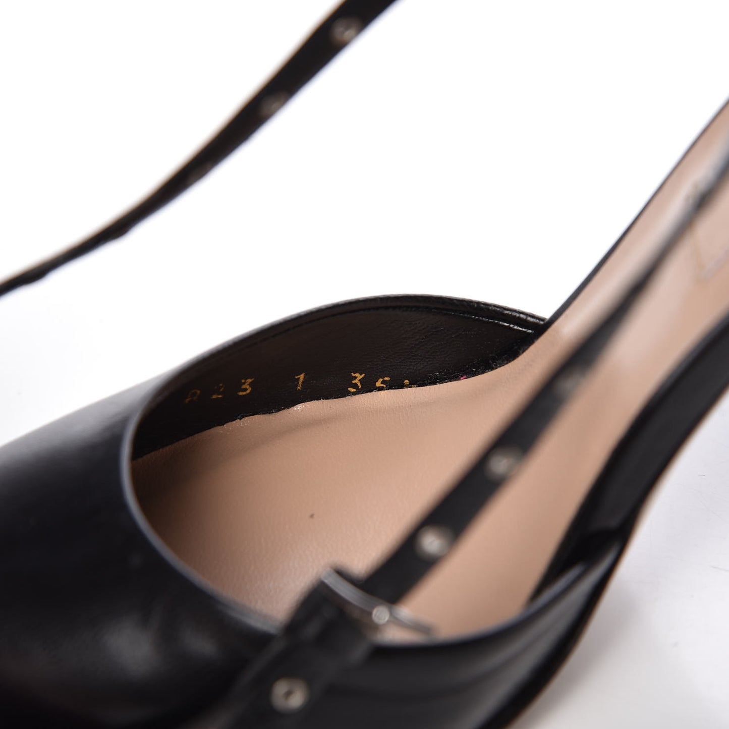 Nappa Love Latch Ankle Wrap 100mm Pumps 35.5 Black