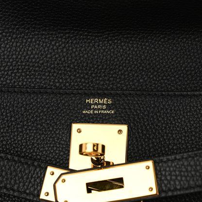 Hermes Togo Kelly Retourne 28 Black 6 of 12
