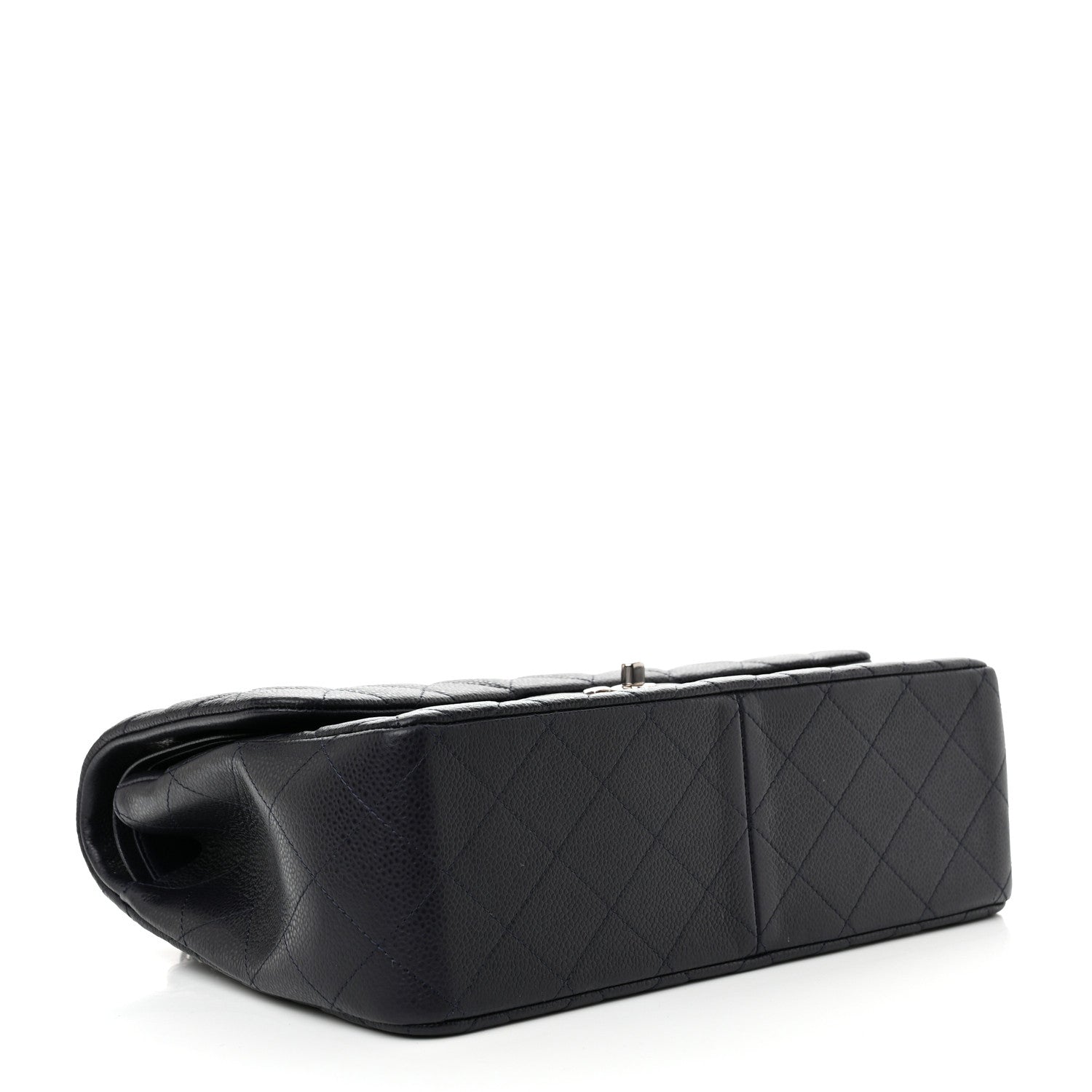 Chanel Caviar Quilted Jumbo Double Flap Navy Blue 4 of 12