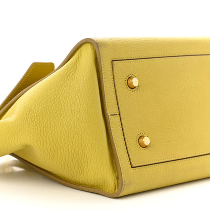 Celine Crisped Calfskin Mini Tie Knot Tote Chartreuse 8 of 16