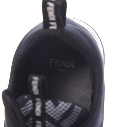 Fendi Nylon Womens FFreedom Sneakers 36.5 Blue Scuro Black White 7 of 9