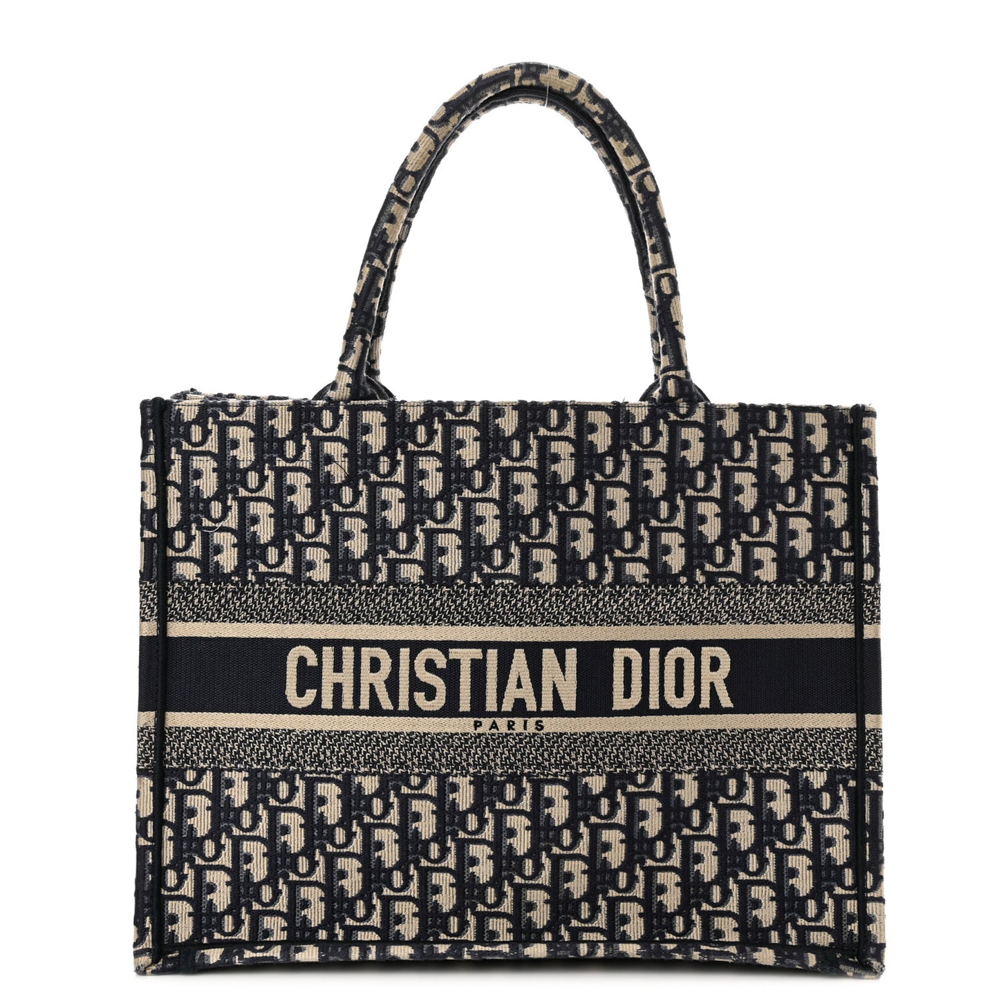 Oblique Medium Book Tote Blue Multicolor