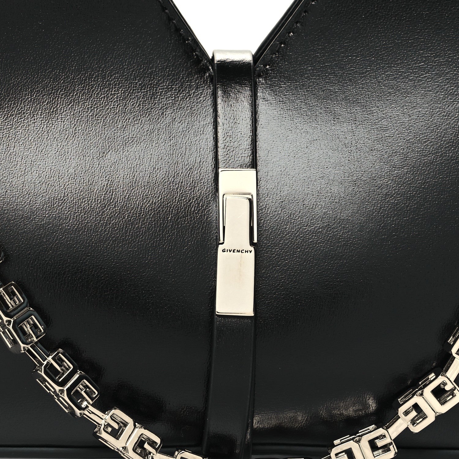 Givenchy Box Calfskin Mini Cut Out Shoulder Bag Black 7 of 9