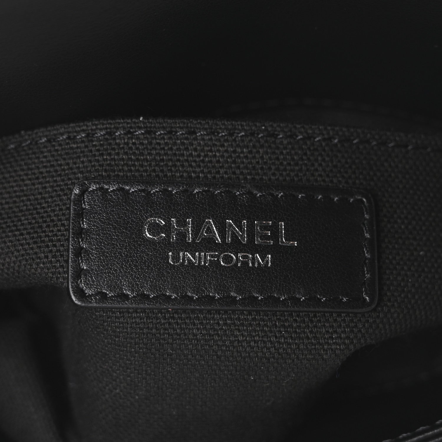 Chanel Calfskin Quilted CC Uniform Flap Belt Bag Black 6 of 10