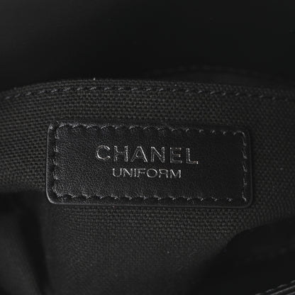 Chanel Calfskin Quilted CC Uniform Flap Belt Bag Black 6 of 10