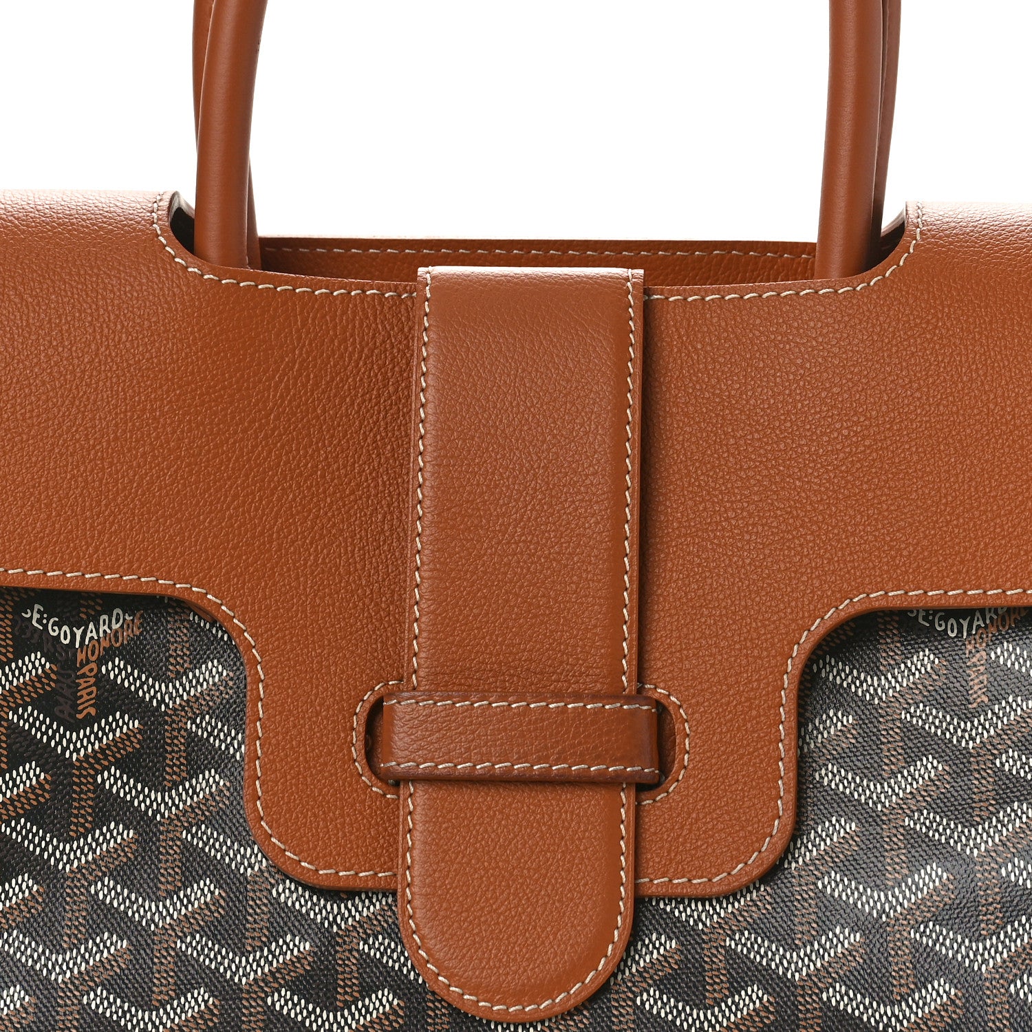 Goyard Goyardine Saigon Tote Black Gold 7 of 9