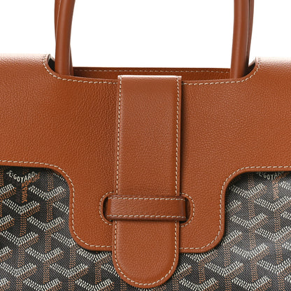 Goyard Goyardine Saigon Tote Black Gold 7 of 9