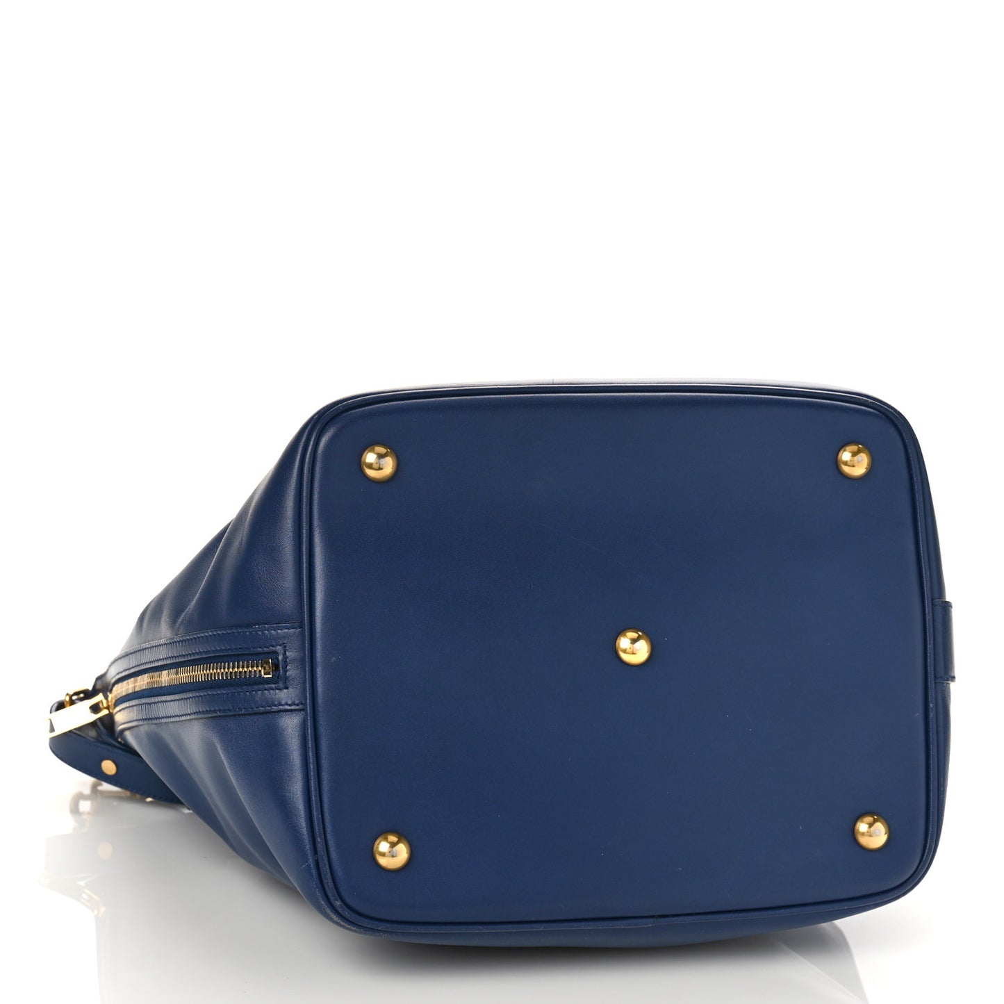 Calfskin Large Emmanuelle Bucket Bag New Marine